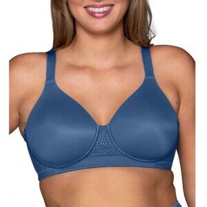 Vanity Fair Bra 40D Beauty Back Full Figure Minimizer Underwire 76080 Blue